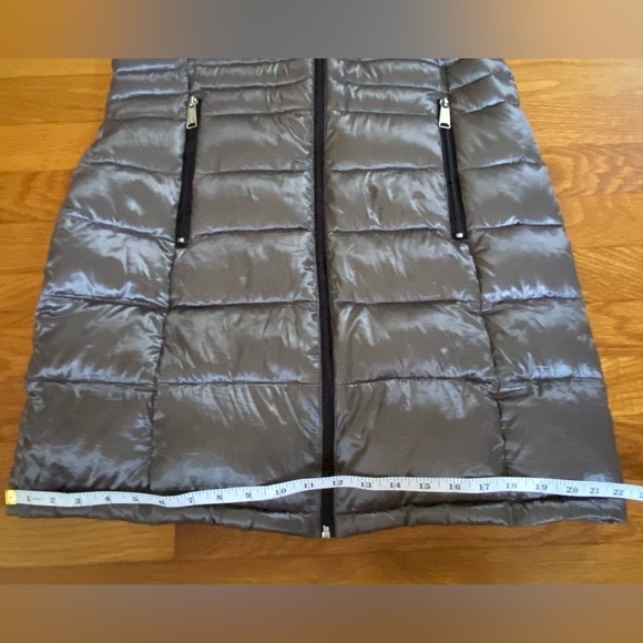 Andrew Marc Premium Down Packable Quilted Gray Hooded Full Zip Puffer Jacket S - Picture 13 of 16
